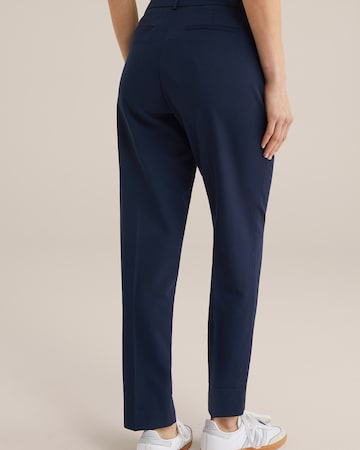 WE Fashion Slimfit Kalhoty – modrá