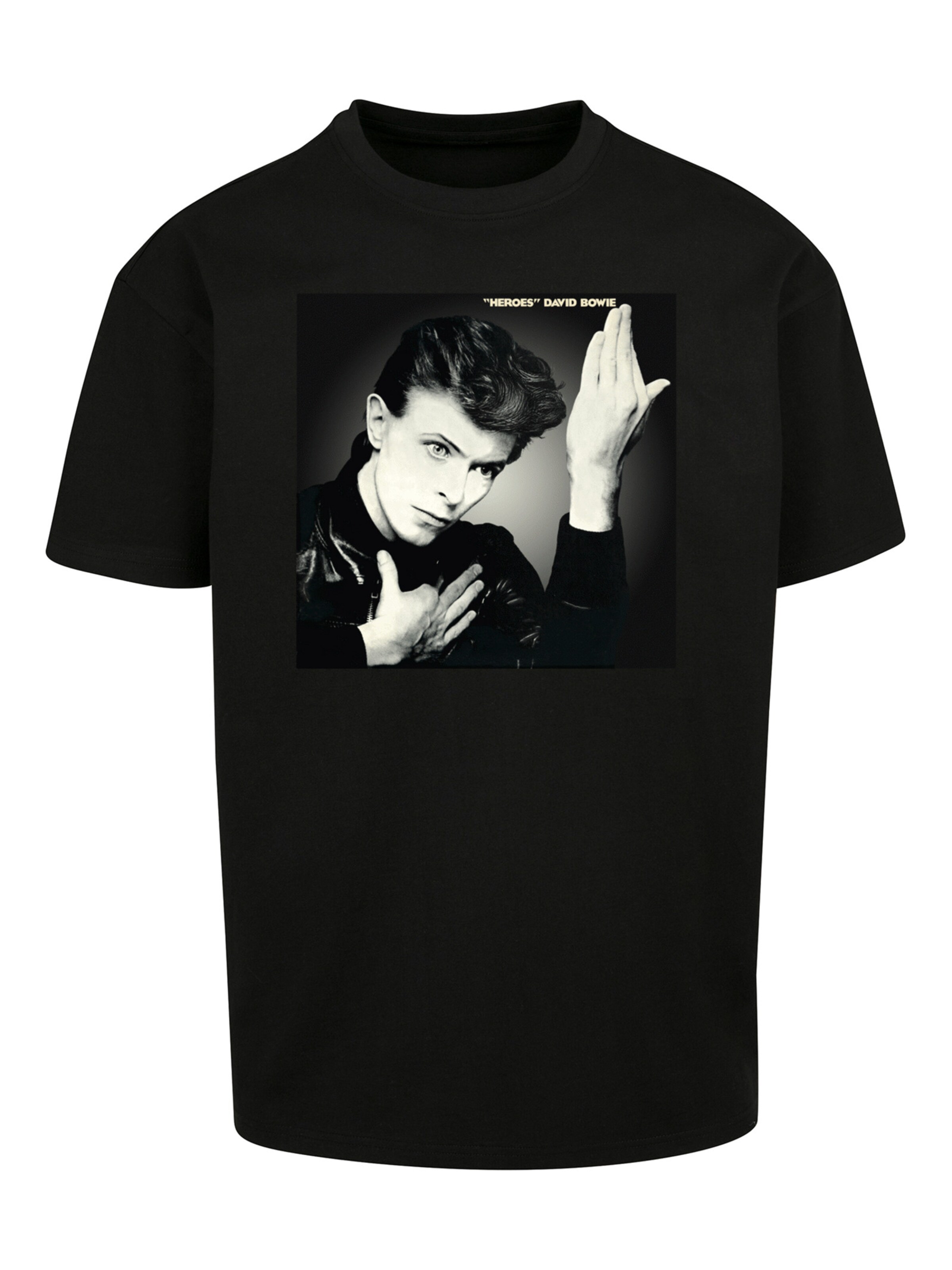 F4NT4STIC T-Shirt 'David Bowie' in Schwarz: Vorderseite