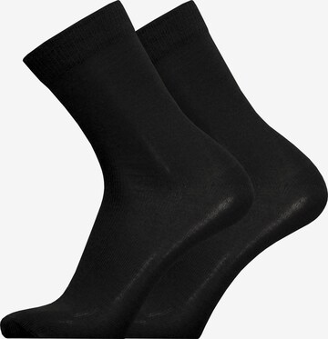UphillSport Socks 'MERINO LIGHT' in Black: front