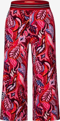 STREET ONE Wide leg Broek in Rood: voorkant