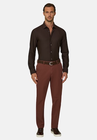 Coupe slim Chemise Boggi Milano en marron