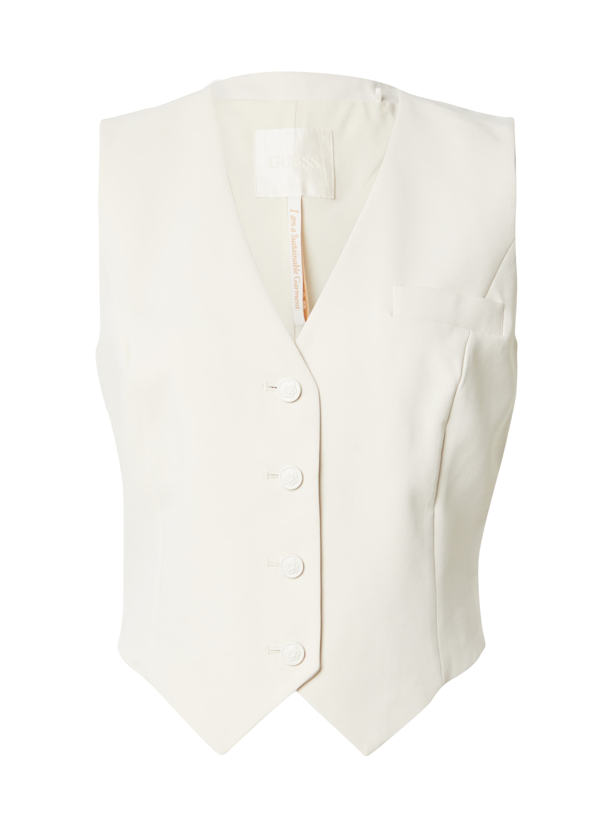 GUESS Мъжка елек за костюм 'THEOLINE PERFECT' в бяло: отпред