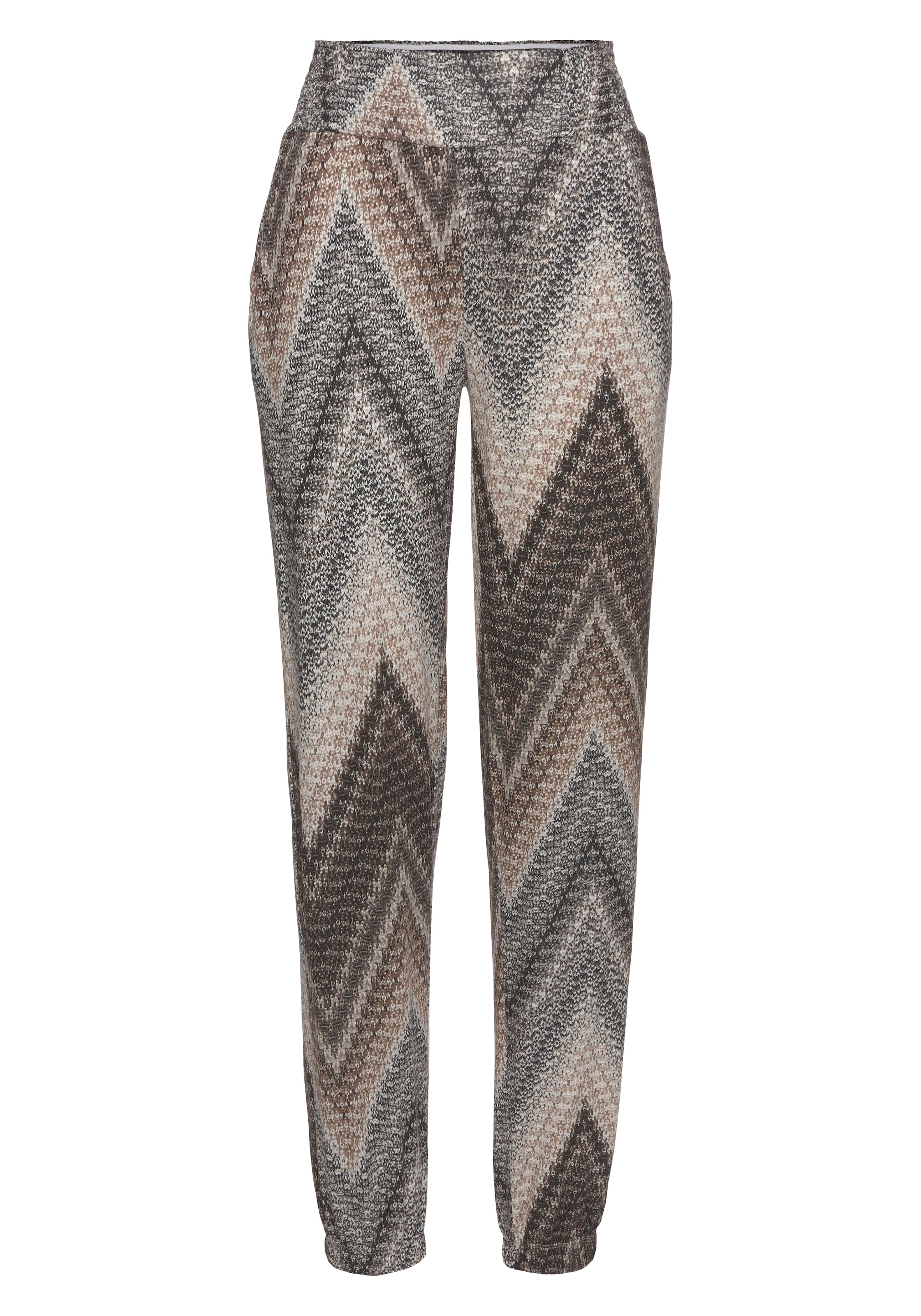 Effilé Pantalon LASCANA en marron : devant