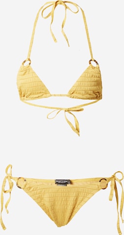 Nasty Gal Triangle Bikini in Yellow: front