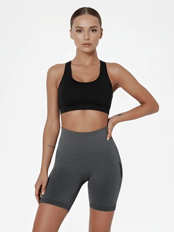 Shapetape Slim fit Leggings 'High Waist Sport Short' in Grey: front