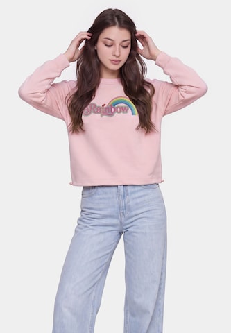 MYMO - Sweatshirt em rosa: frente