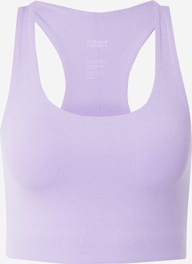 Girlfriend Collective Soutien-gorge de sport 'Paloma' en violet clair, Vue avec produit