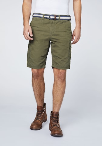 Oklahoma Jeans Regular Cargo Pants in Green: front
