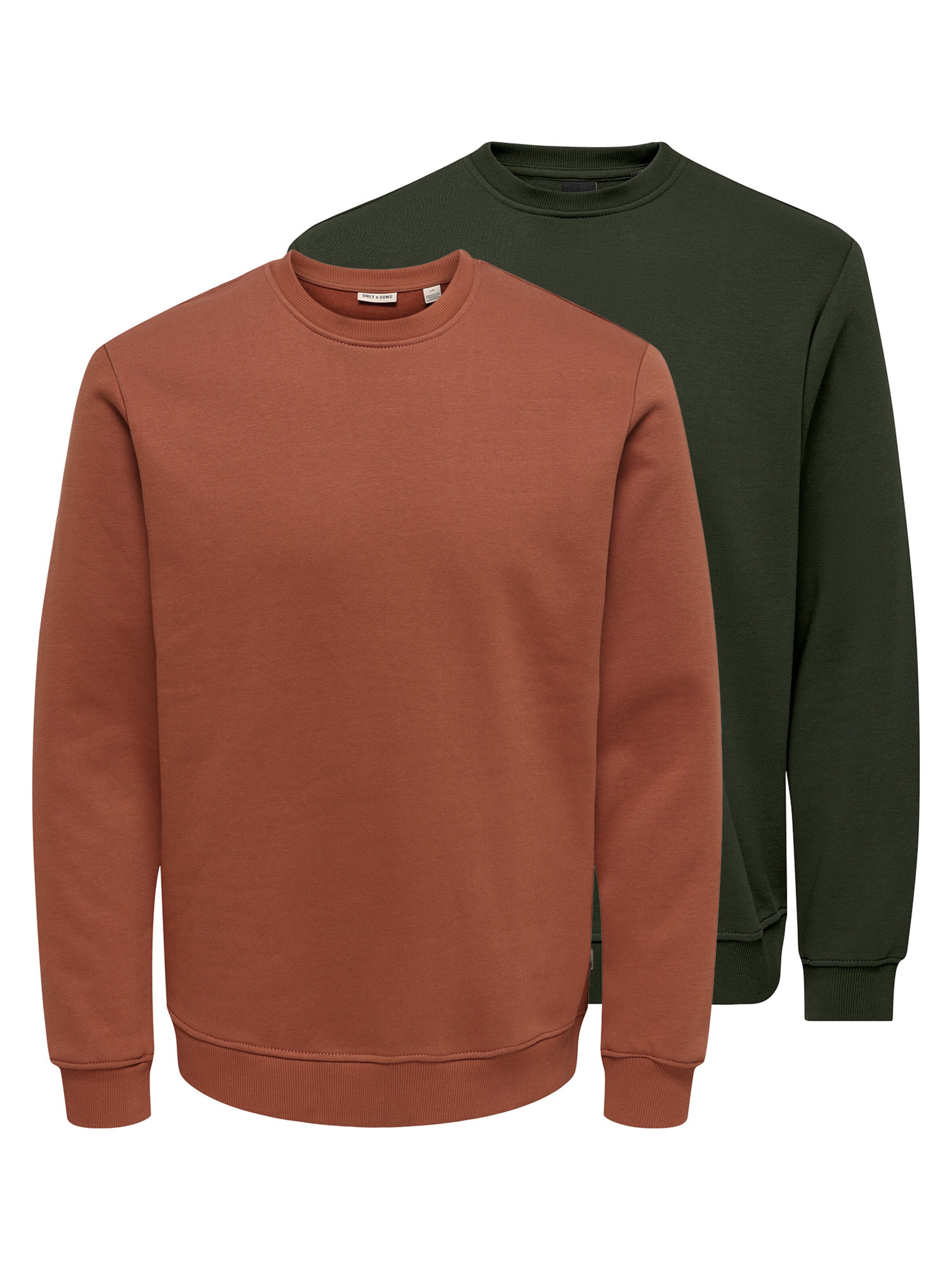 Only & Sons Sweatshirt 'Connor'‌‌‌‌‌‌‌‌‌ in Orange: Vorderseite