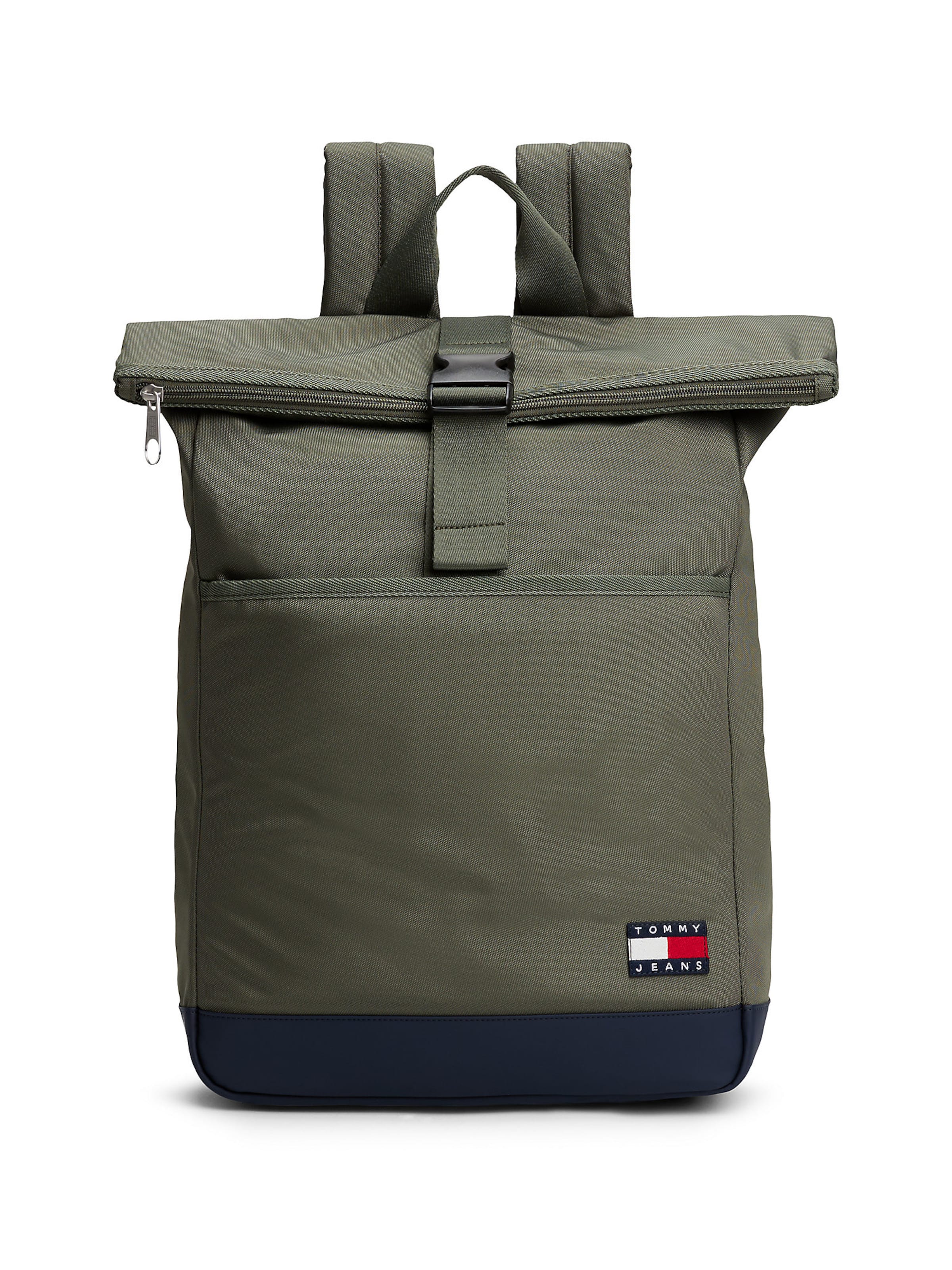 Tommy Jeans Backpack 'Essential' in Green: front