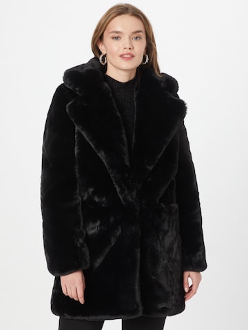 Misspap Зимно палто в черно: отпред