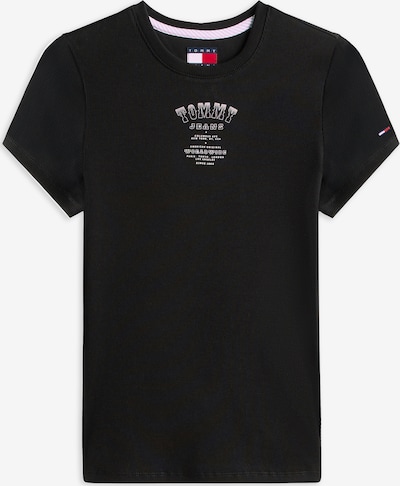 Marškinėliai 'WESTERN' iš Tommy Jeans, spalva – juoda / balta, Prekių apžvalga