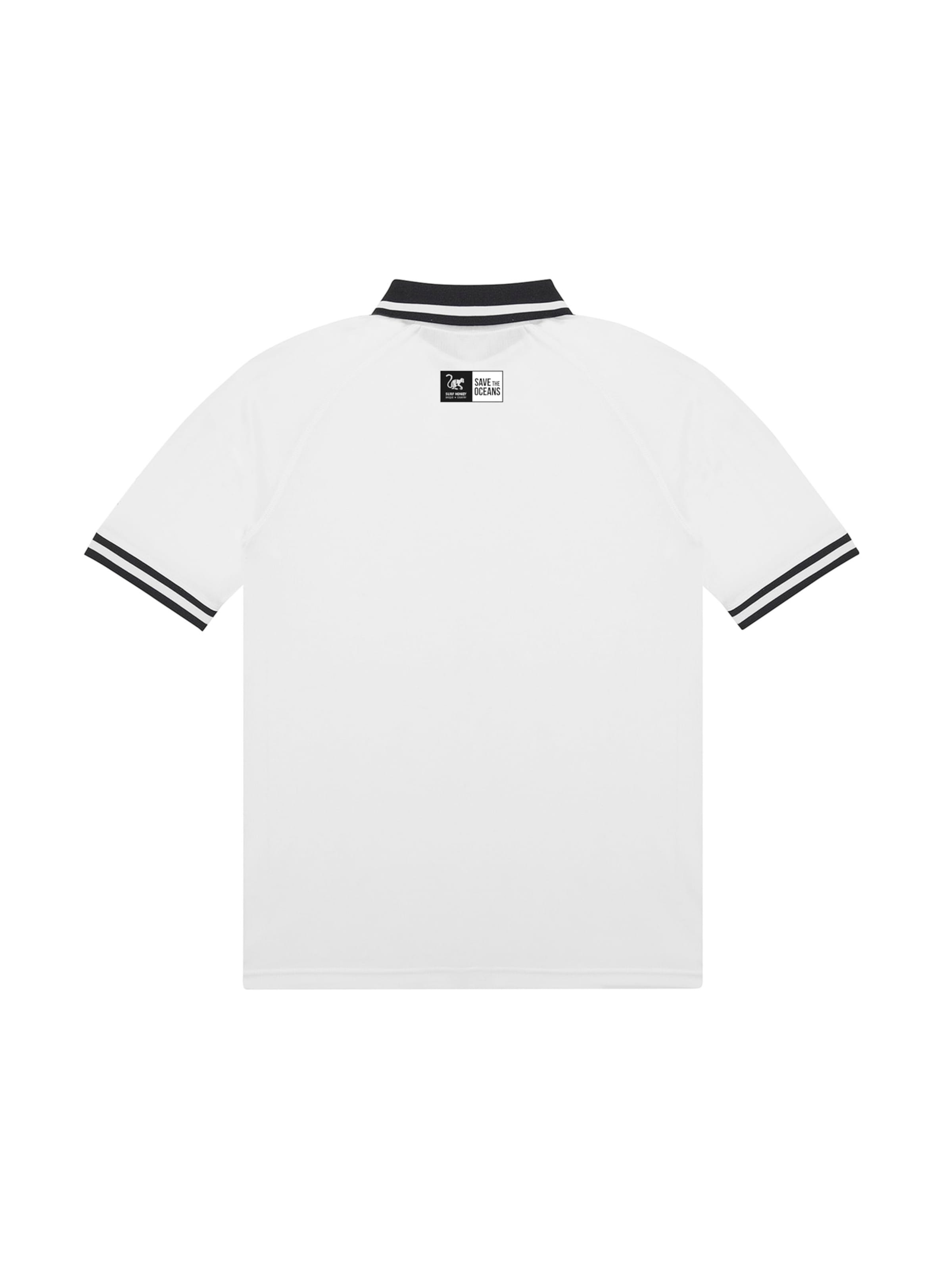 Maglia funzionale di Surf Monkey in bianco