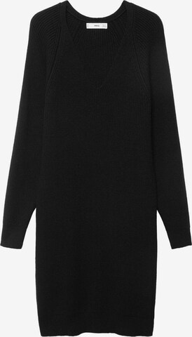 MANGO Knitted dress 'Korina' in Black: front