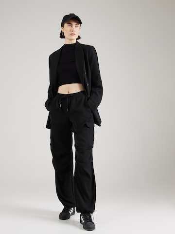 Regular Pantalon cargo 'Fluid' Summum en noir