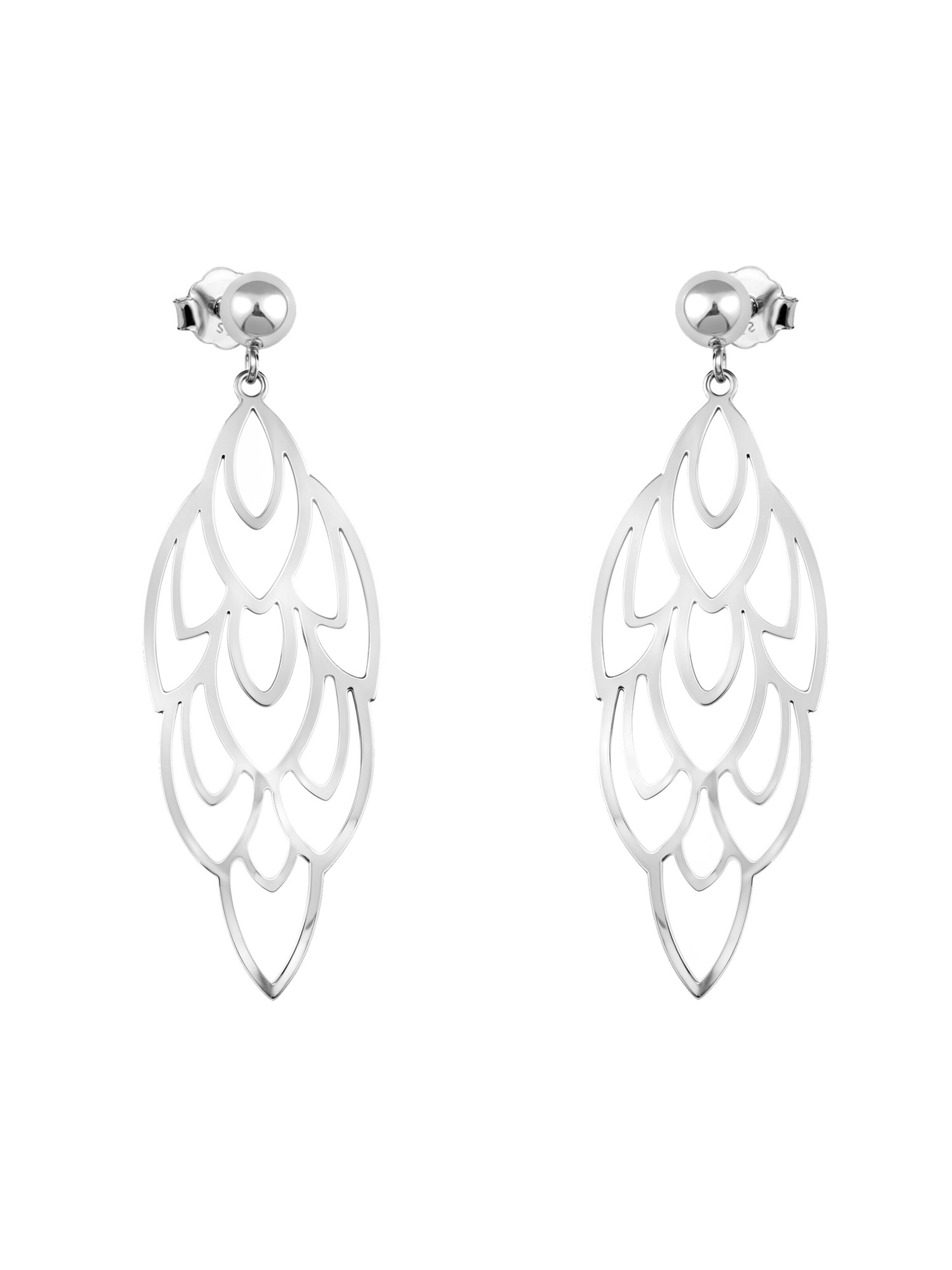 Sofia Milani Earrings 'Flower' in Silver: front