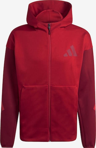 ADIDAS SPORTSWEAR Sports sweat jacket 'Z.N.E.' in Red: front