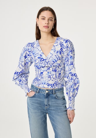 Fabienne Chapot Blouse in Blauw: voorkant