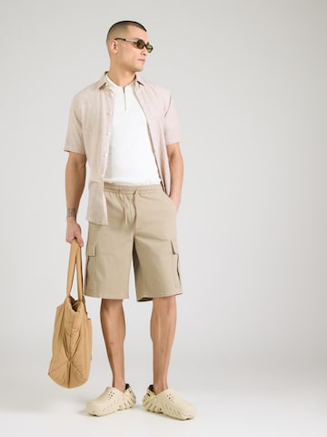 JACK & JONES - Loosefit Pantalón cargo 'JPSTCOLE DYLAN' en beige