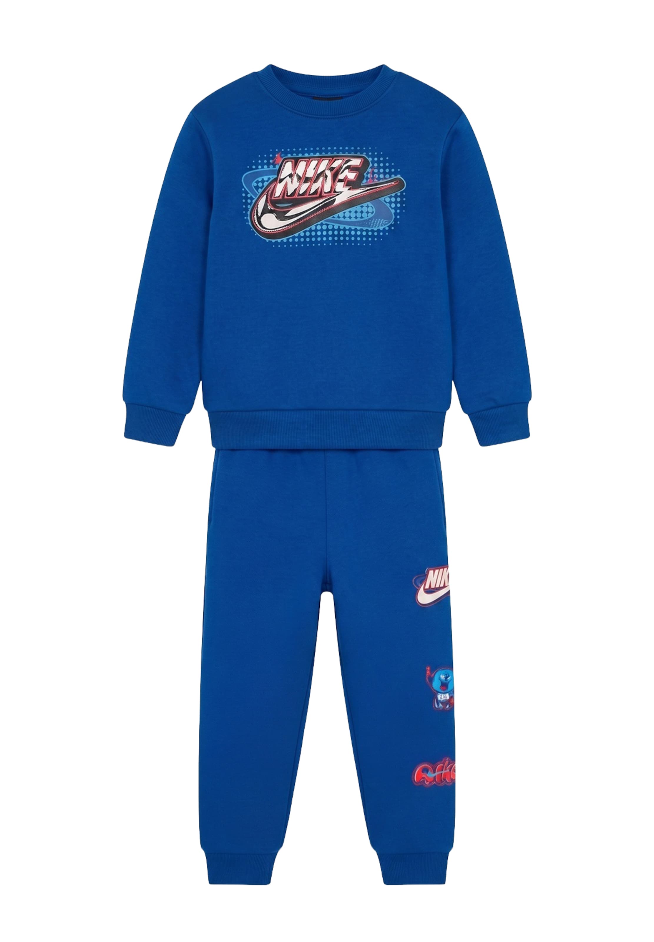 Nike Sportswear Joggingpak 'BRAND A' in Blauw: voorkant