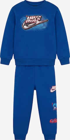 Nike Sportswear Joggingpak 'BRAND A' in Blauw: voorkant