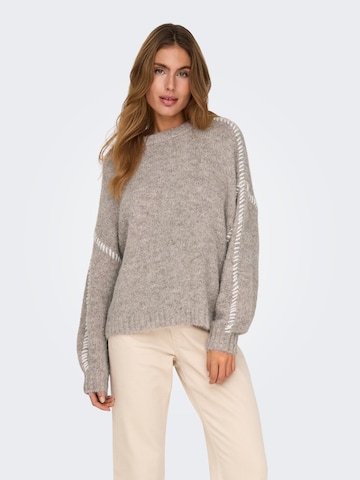 JDY Pullover 'JDYZoey' i grå: forside
