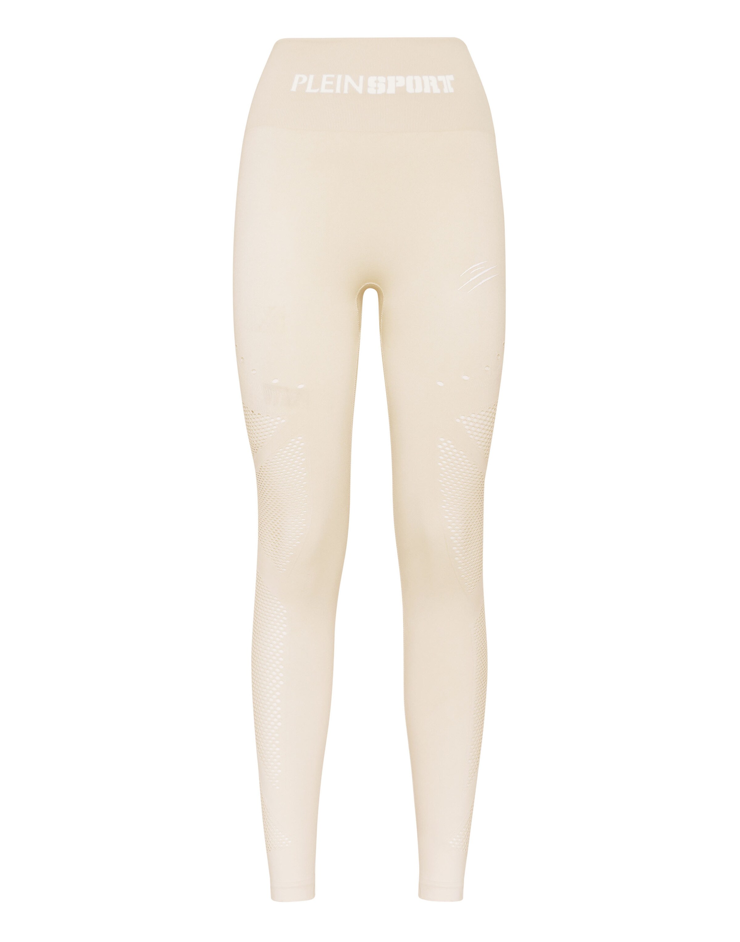 Plein Sport - Pantalón deportivo en beige: frente