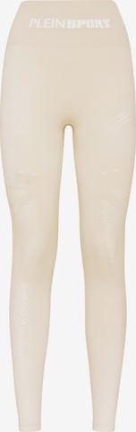 Plein Sport - Pantalón deportivo en beige: frente