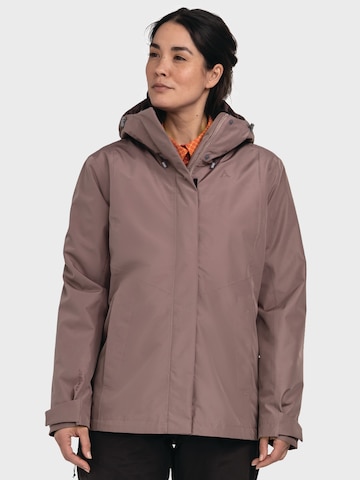 Schöffel Outdoorjacke 'Okere' in Lila: Vorderseite