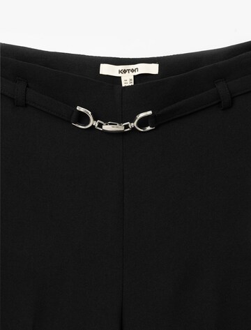 Koton Regular Pleated Pants in Black