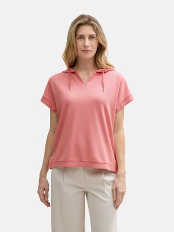 TOM TAILOR Sweatshirt in Roze: voorkant