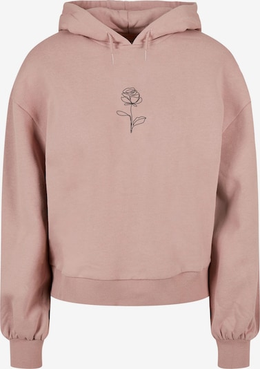Merchcode Sweatshirt 'Spring - Rose' in rosé / schwarz, Produktansicht