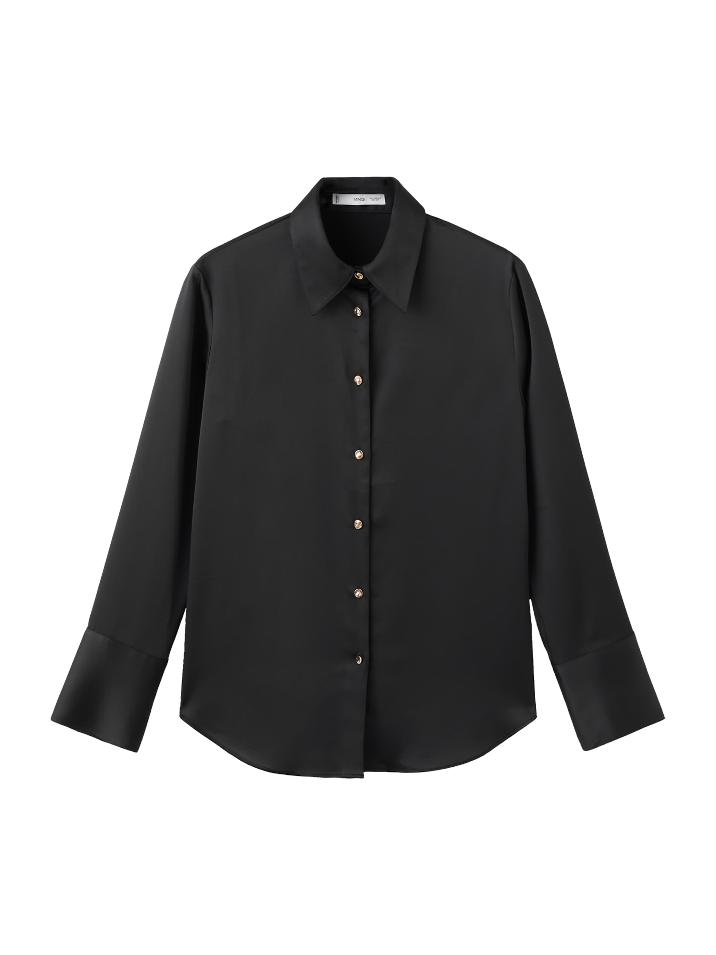 Camicia da donna 'IDEALE' di MANGO in nero: frontale