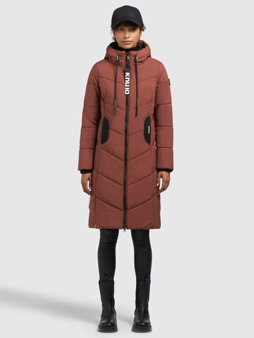 khujo - Sobretudo de inverno 'Aribay4' em vermelho