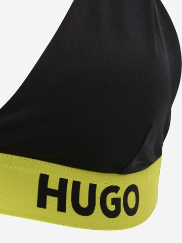 HUGO Red Triangel Bikinitop in Schwarz