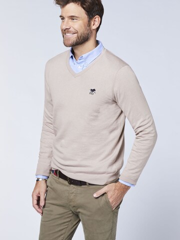 Polo Sylt Pullover in Grau