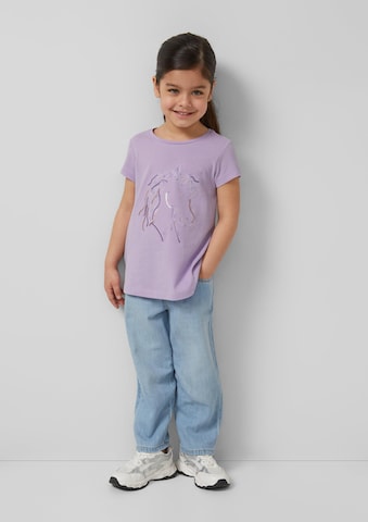 T-Shirt s.Oliver en violet : devant