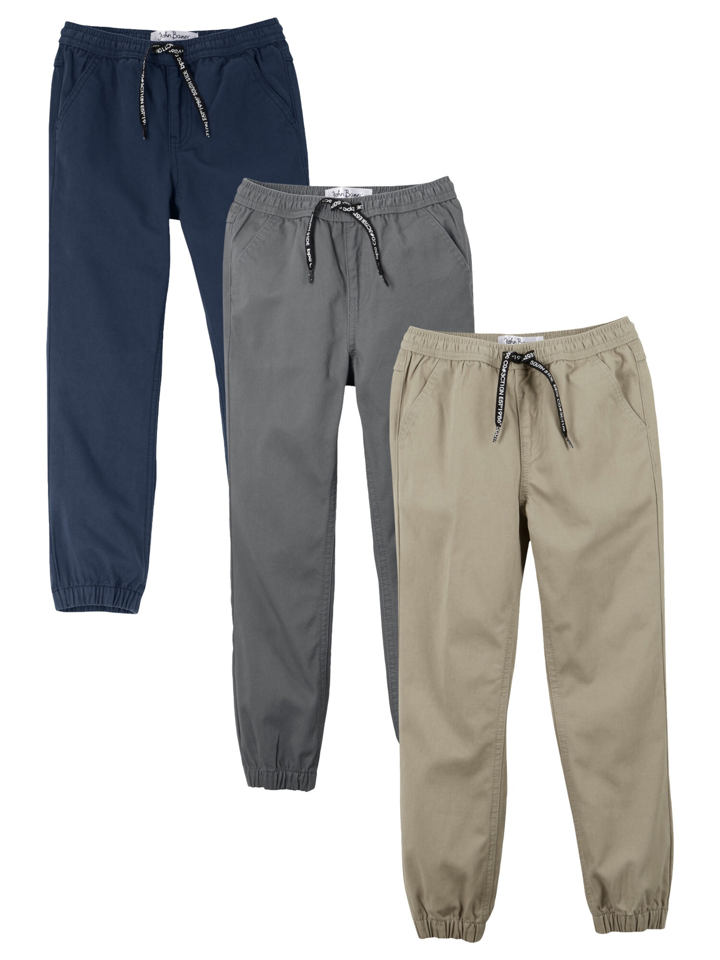 bonprix Tapered Hose in Beige: Vorderseite