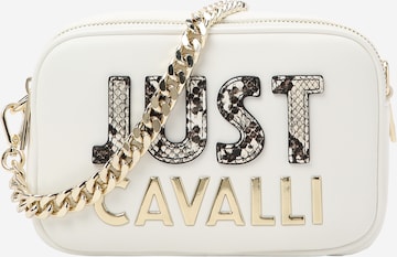 Just Cavalli Skuldertaske i hvid: forside