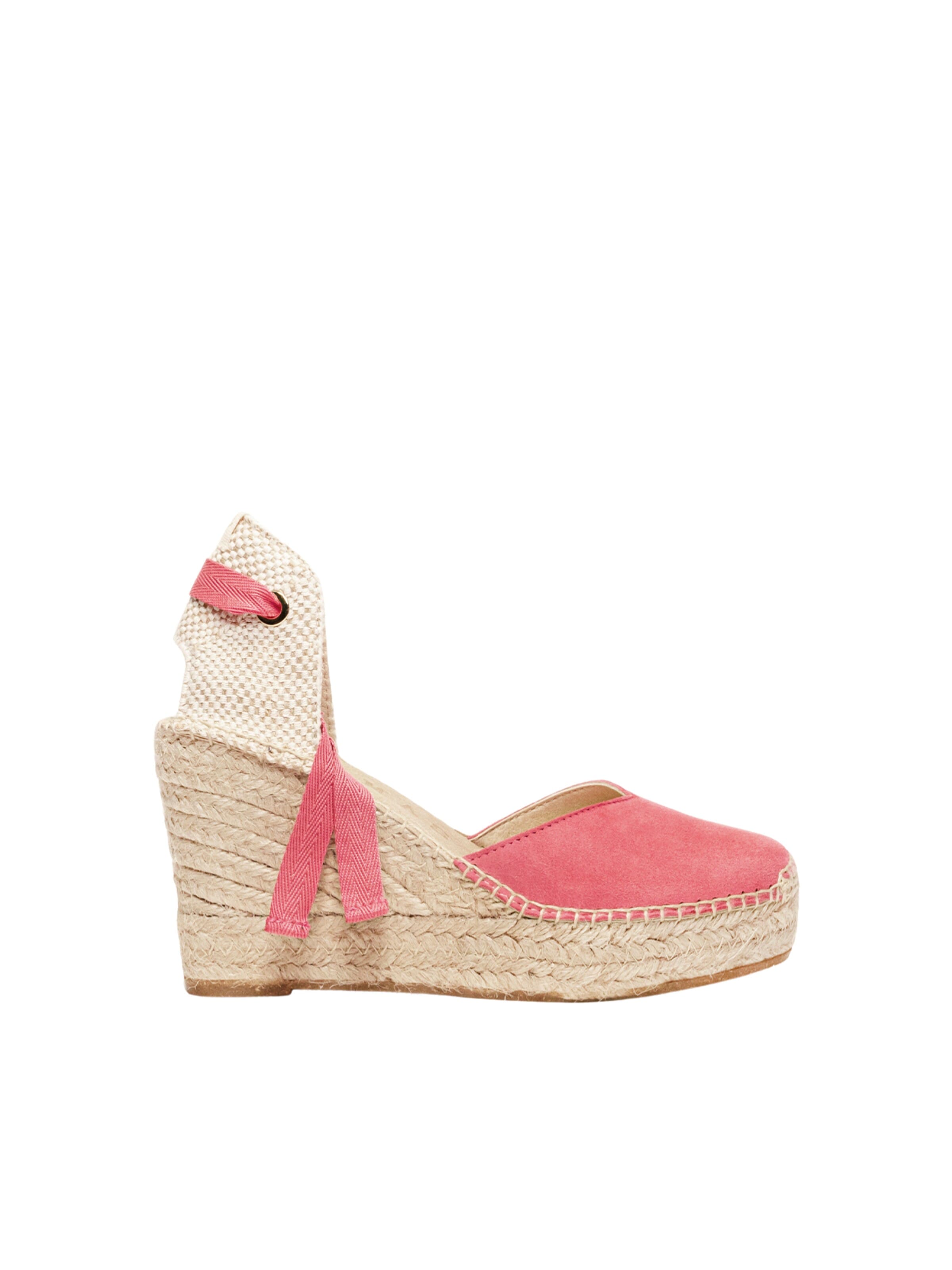 Alhamas Sandal 'Alpargata' in Pink: front