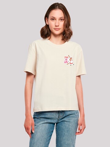F4NT4STIC Shirt in Beige: front