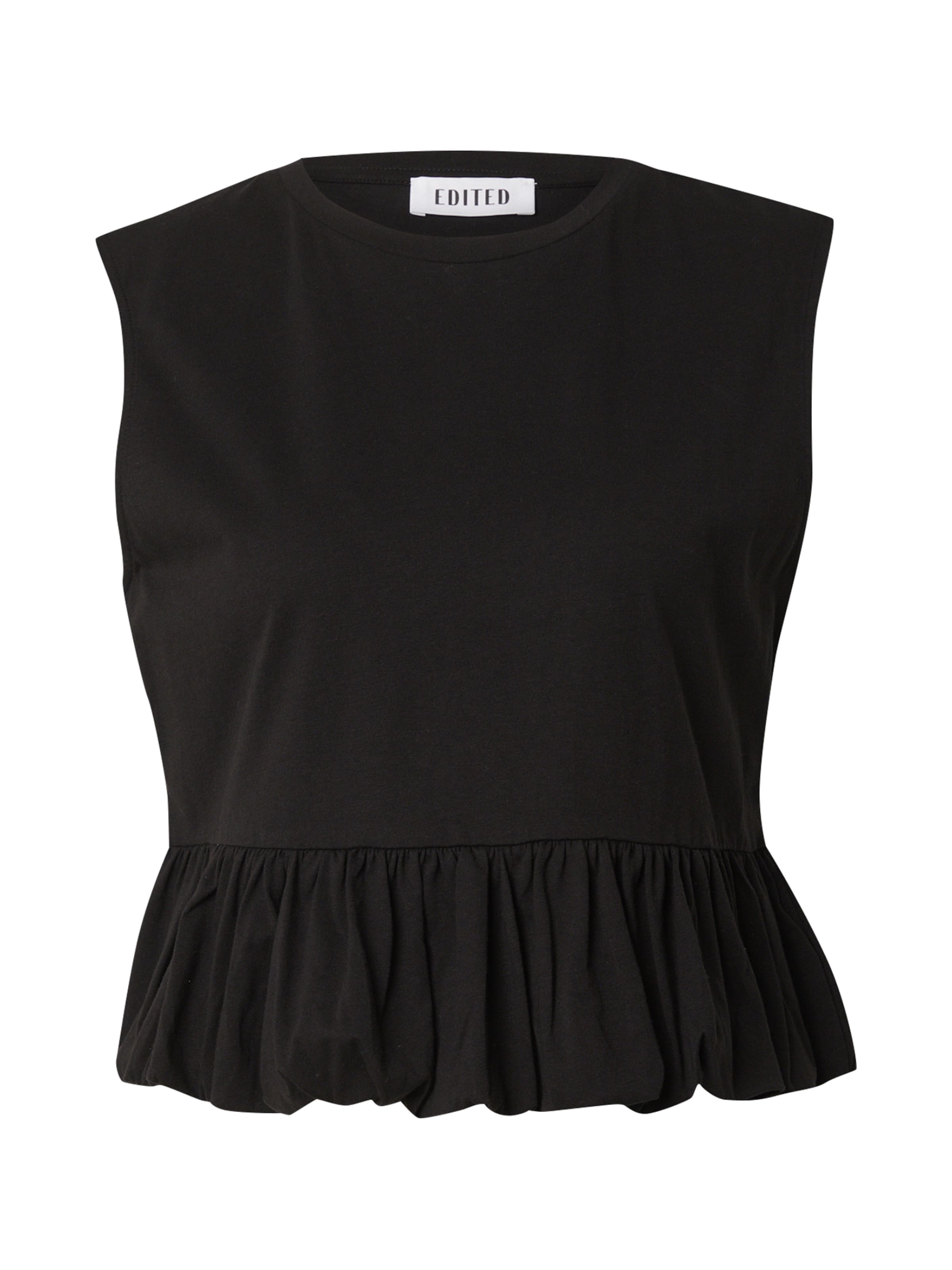 EDITED T-shirt 'Davinia' i svart: framsida