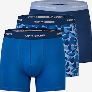 Happy Shorts Boxershorts 'Happy' in Blauw: voorkant