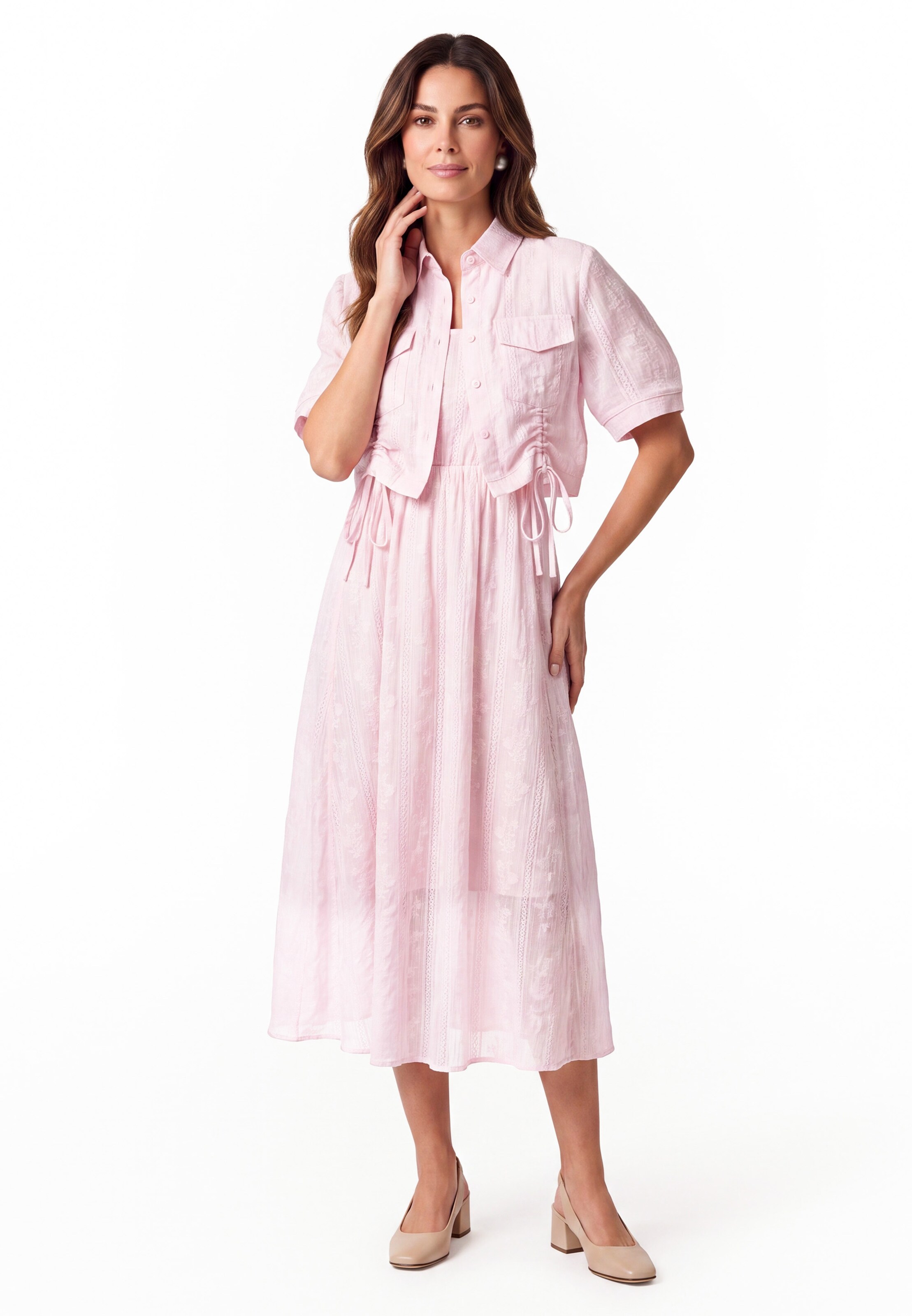 Usha - Vestido em rosa