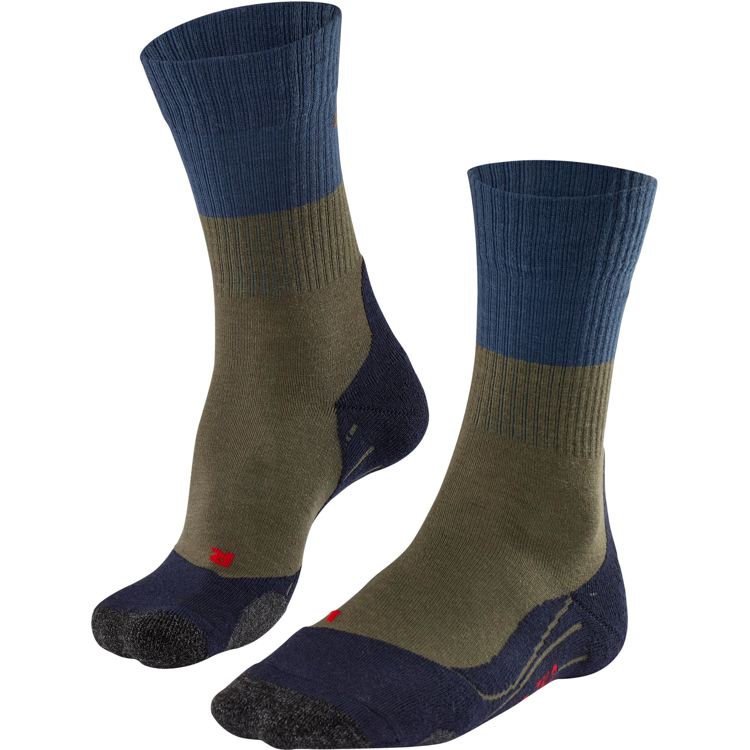 FALKE Athletic Socks 'TK 2' in Green: front