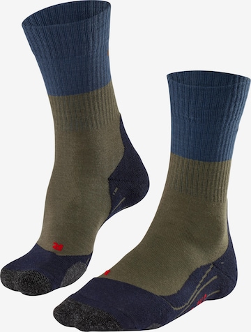 FALKE Athletic Socks 'TK 2' in Green: front