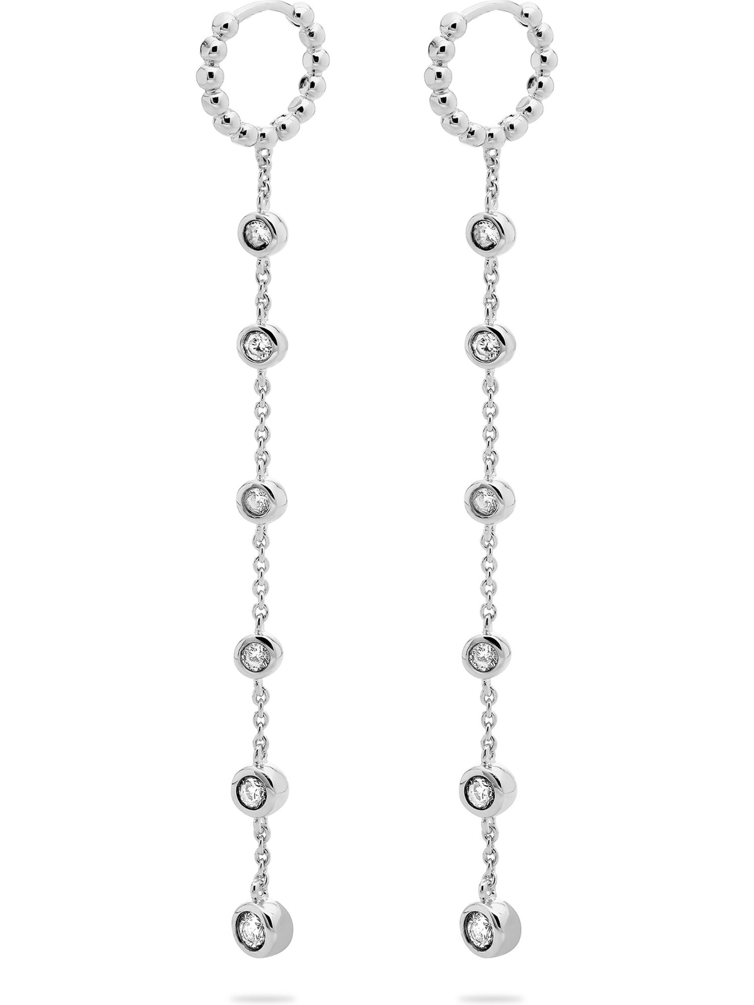 JETTE Earrings in Silver: front