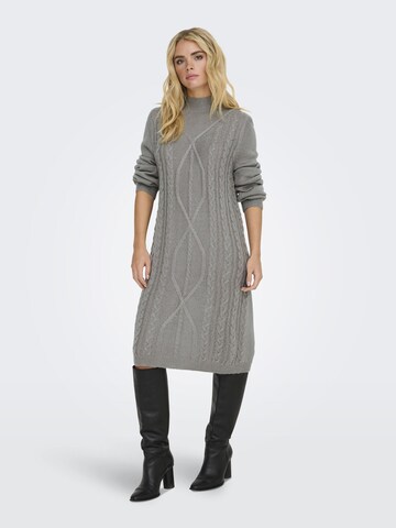JDY Knitted dress in Grey
