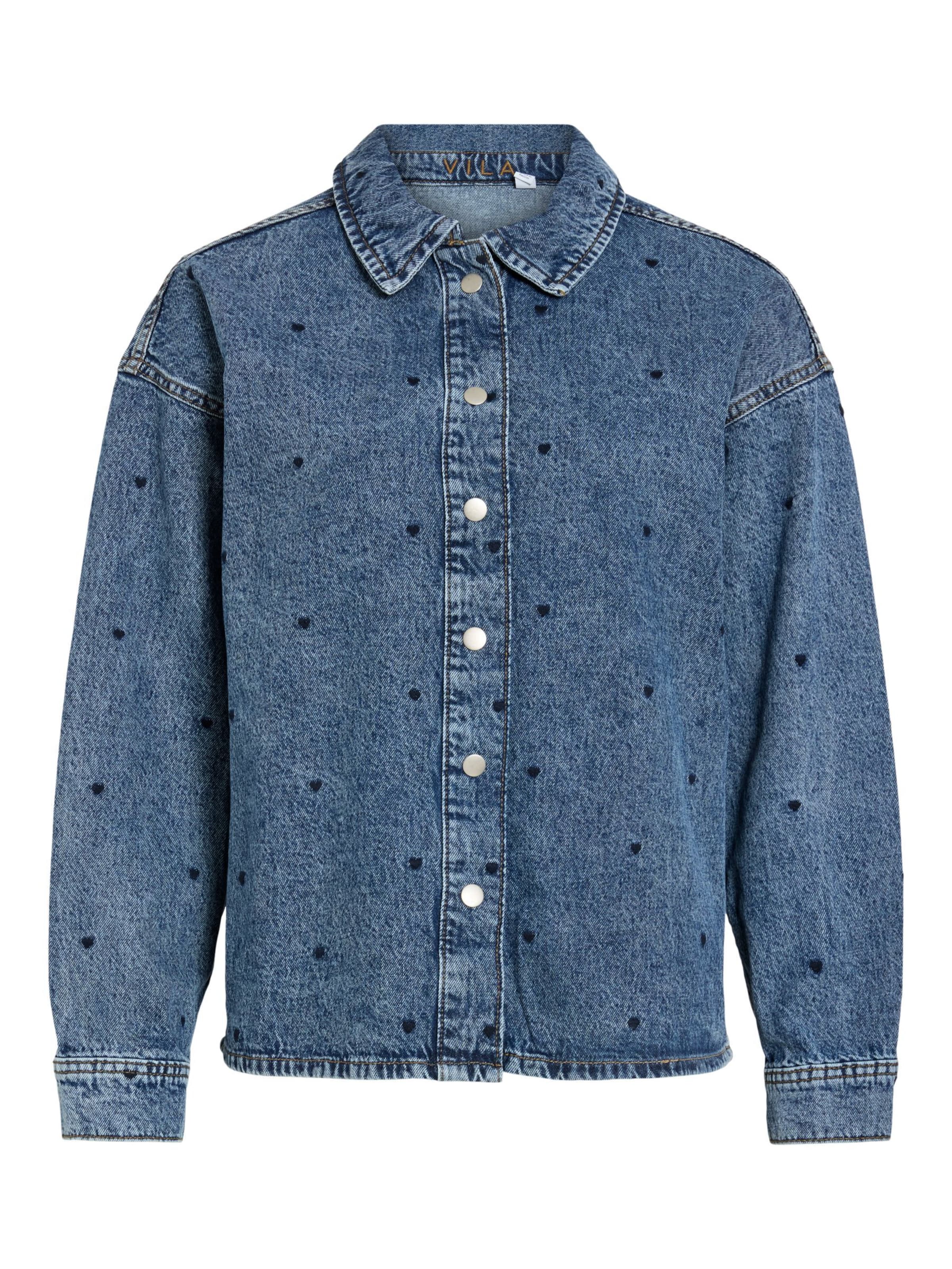 Camicia da donna 'VICREEK' di VILA in blu: frontale