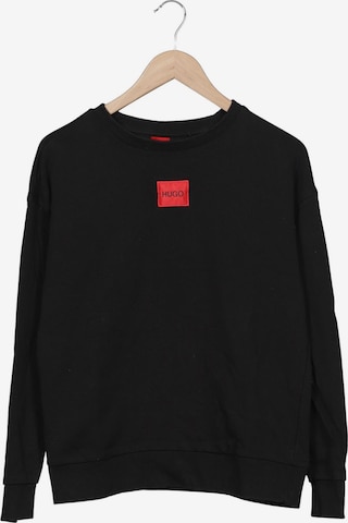 HUGO Sweatshirt & Zip-Up Hoodie in M in Black: front